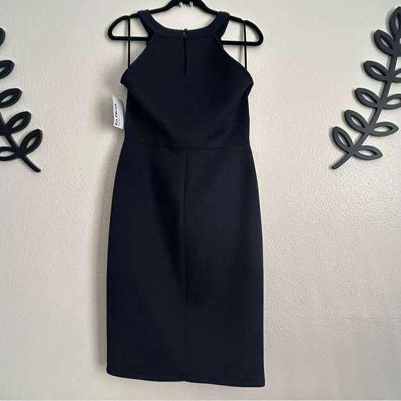 Enfocus Studio Blue Halter Sheath Midi Dress - Picture 3 of 6